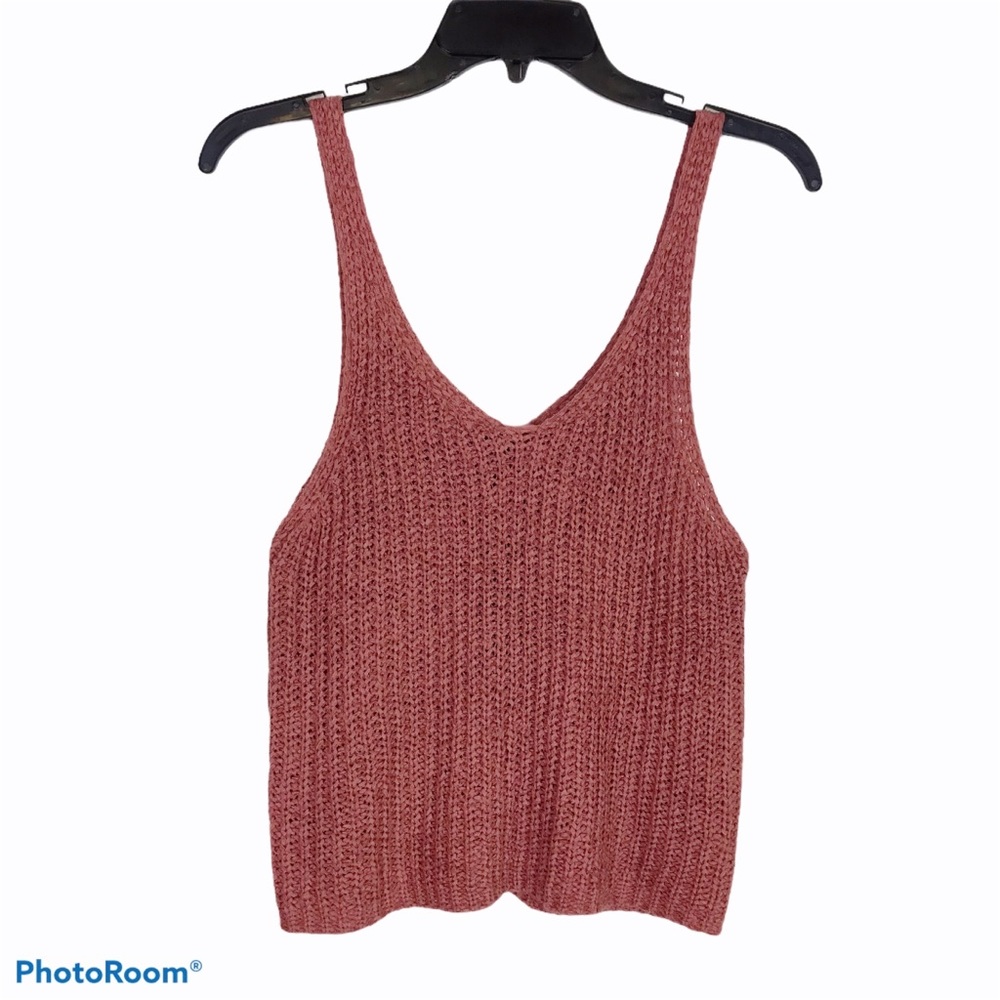 Moon & Madison Dusty Rose Knit Tank Top